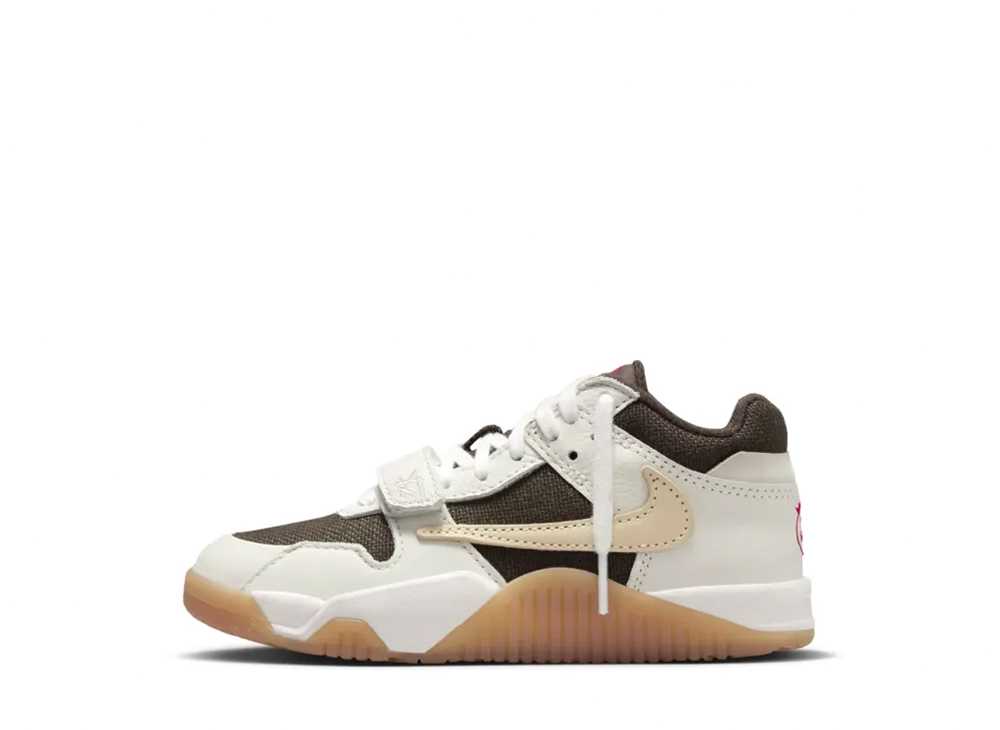 ＼百貨店大売り出し／1000円クーポン券振り出し中！Nike トラヴィススコット × ナイキ なおなお書き ジョーダン ジャンプマンジャック TR セイル アンド うす暗いモカ(キッズ) ナイキ FJ2851-100 メンズ スニーカー 駈けっくらシューズ 21SN-FJ2851-100