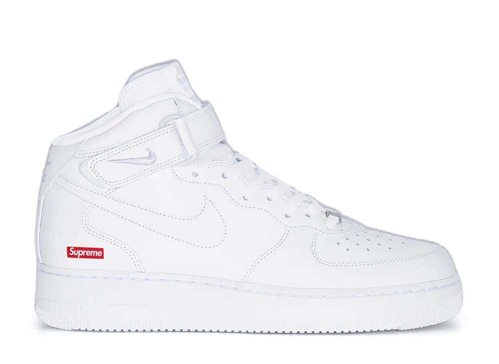 【今なら割引クーポン発行中】!Nike シュプリーム × ナイキ エアフォース1 ミッド ホワイト FW24 ナイキ FZ8784-100 メンズ スニーカー ランニングシューズ 21SN-FZ8784-100|HYPE GUARD【公式】店
