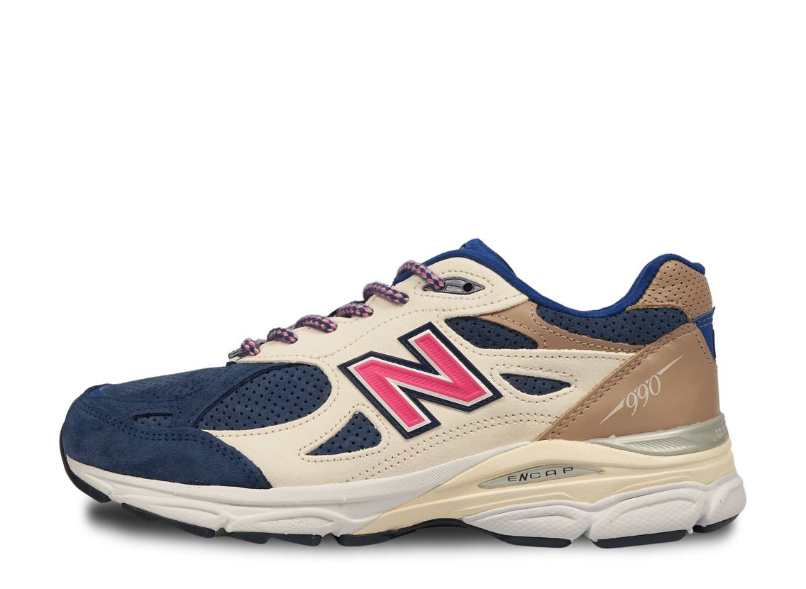 ＼百貨店大売り出し／1000円クーポン券振り出し中！New Balance 口づけ × ニュー平衡にする 990V3 デイトナ ニュー平衡にする M990KH3 メンズ スニーカー 駈けっくらシューズ 21SN-M990KH3