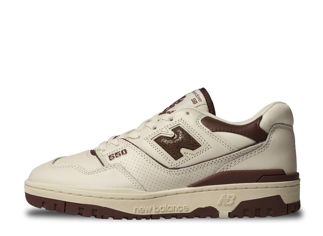 ＼百貨店大売り出し／1000円クーポン券振り出し中！New Balance エメレオンドレ × ニュー平衡にする 550 白いこと/赤銅色 ニュー平衡にする BB550AB1 メンズ スニーカー 駈けっくらシューズ 21SN-BB550AB1