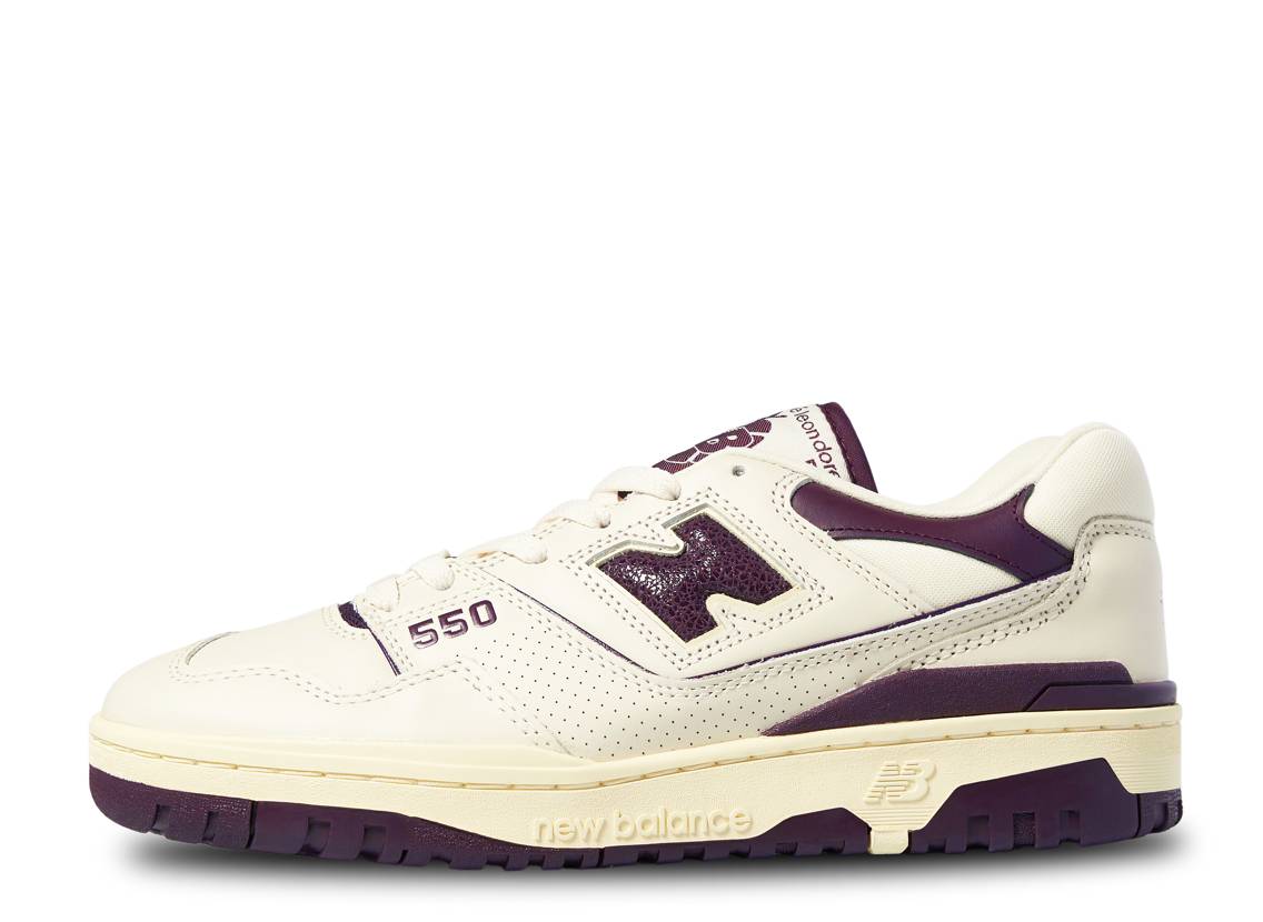 数量限定【1000円クーポン】New Balance エメレオンドレ × ニューバランス 550 ホワイト/パープル ニューバランス BB550AR1 メンズ スニーカー ランニングシューズ 21SN-BB550AR1
