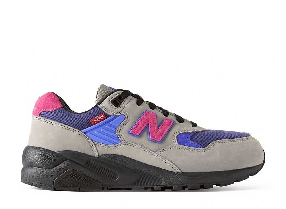 ＼百貨店大売り出し／1000円クーポン券振り出し中！New Balance リーヴァイズジーンズ × ニュー平衡にする 580 薄墨色/米国海軍/マゼンタ ニュー平衡にする MT580LV2 メンズ スニーカー 駈けっくらシューズ 21SN-MT580LV2