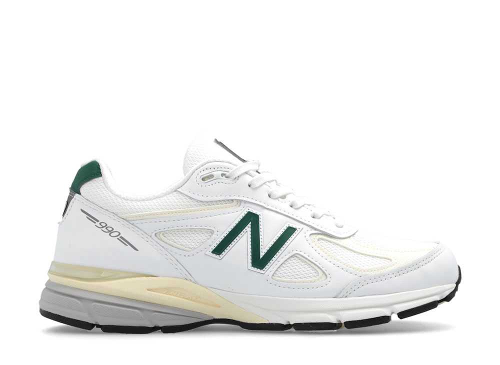 【今なら割引クーポン発行中】New Balance ニューバランス 990V4 ホワイト/グリーン ニューバランス U990TC4 メンズ スニーカー ランニングシューズ 21SN-U990TC4