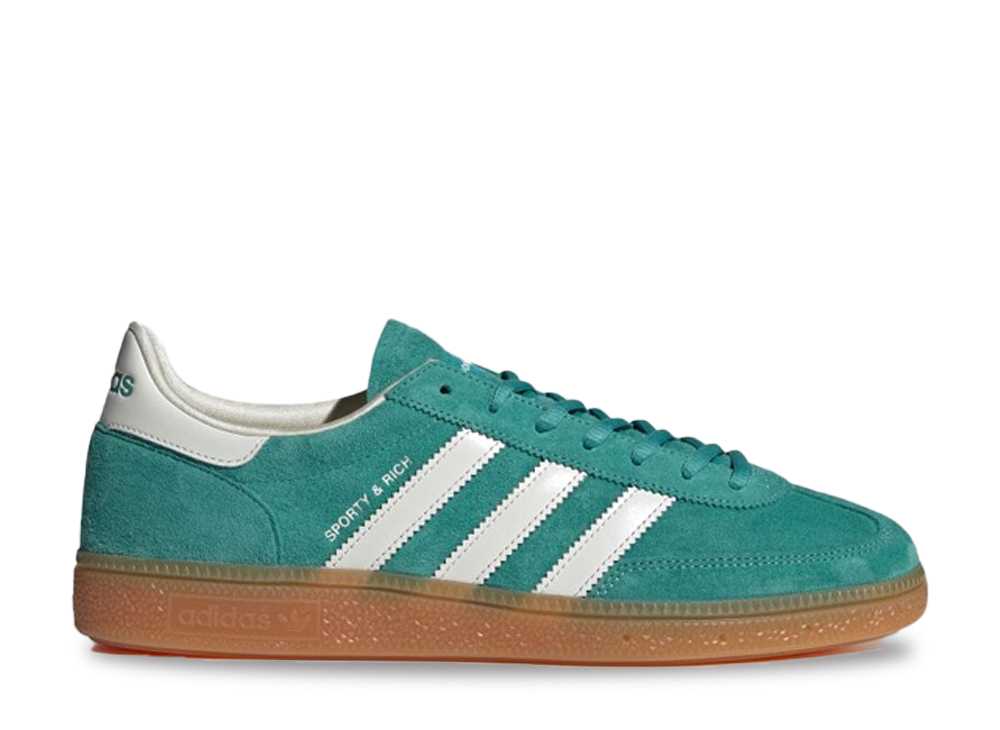 【今なら割引クーポン発行中】adidas スポーティアンドリッチ × アディダス オリジナルス ハンドボール スペツィアル パントーン/コアホワイト/ガム アディダス IH2148 メンズ スニーカー ランニングシューズ 21SN-IH2148