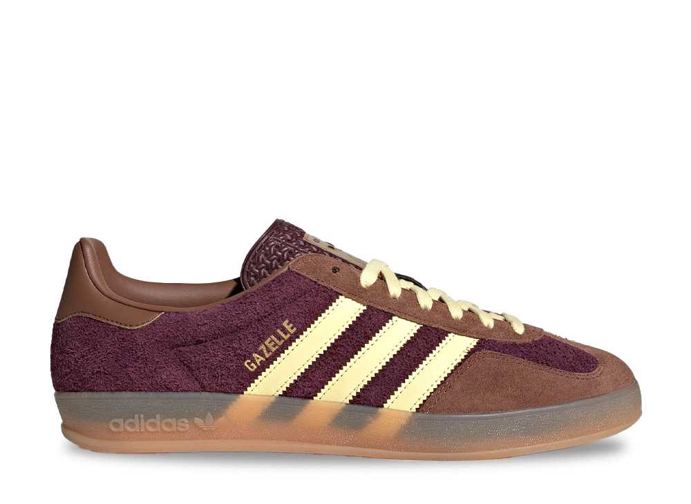 6/15【1000円銀行割引クーポン券】adidas アディダスオリジナルス ガゼル インドア マルーン/オールモストイエロー/プリラブドブラウン アディダス JI0324 メンズ スニーカー 駈けっくらシューズ 21SN-JI0324