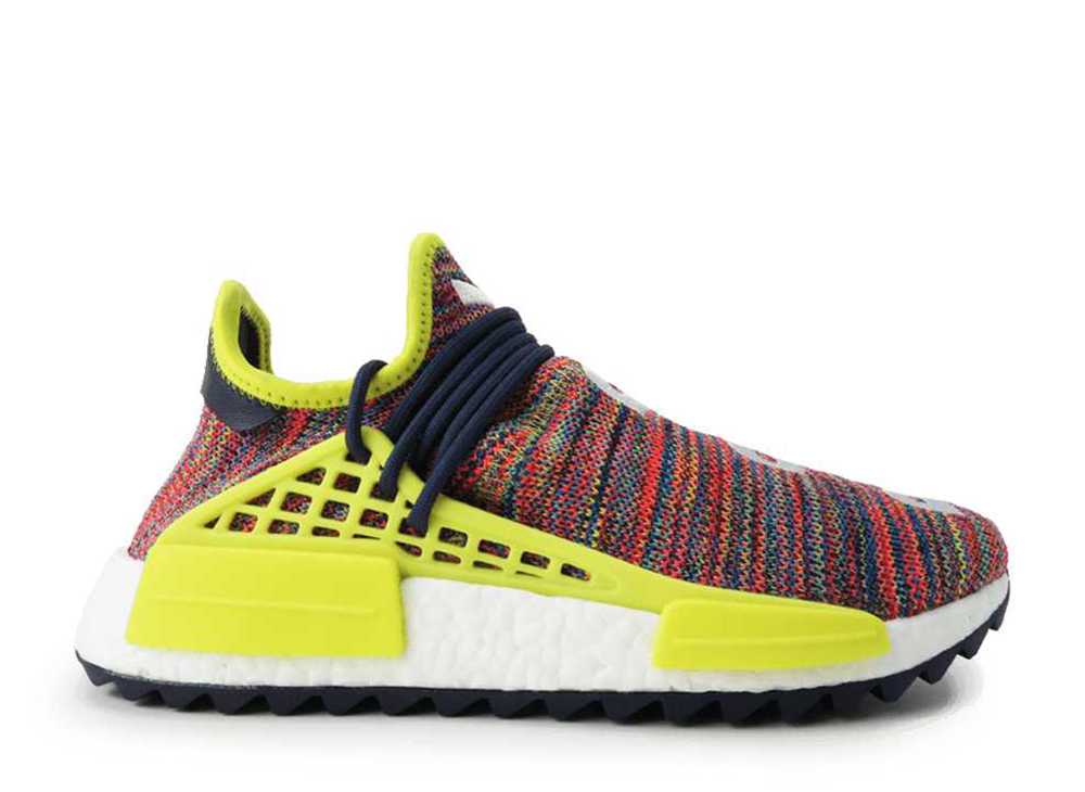 6/15【1000円割り引き引き換え証】adidas ファレル・ウィリアムス × アディダス オリジナルス ヒューマン スピード競技 NMD トレイル マルチ色合い アディダス AC7360 メンズ スニーカー 駈けっくらシューズ 21SN-AC7360