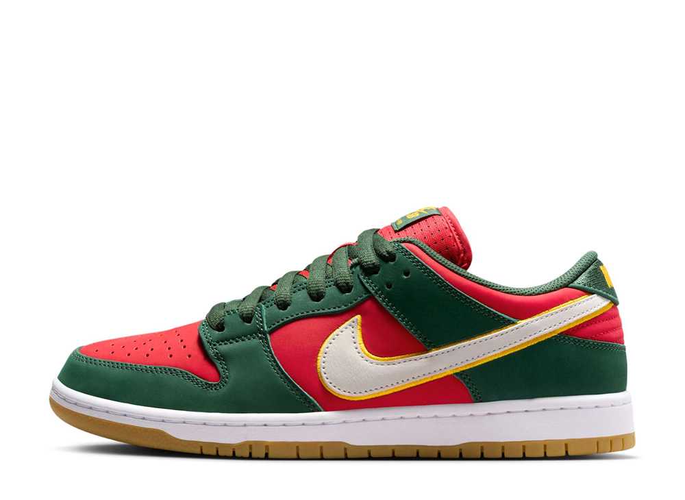 数量限定【1000円クーポン】Nike ナイキ SB ダンク ロー PRM シアトルスーパーソニックス/ファー アンド ファイヤーレッド ナイキ FZ1287-300 メンズ スニーカー ランニングシューズ 21SN-FZ1287-300