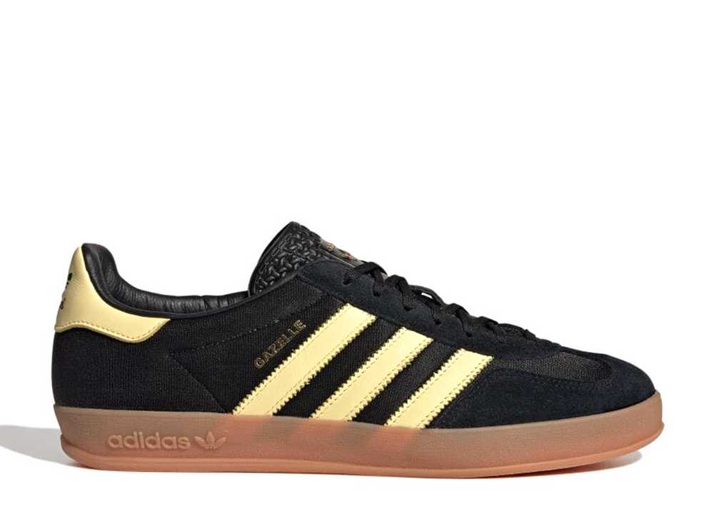 【今なら割引クーポン発行中】adidas アディダス オリジナルス ガゼル インドア コアブラック/オールモストイエロー/ガム アディダス IG4999 メンズ スニーカー ランニングシューズ 21SN-IG4999