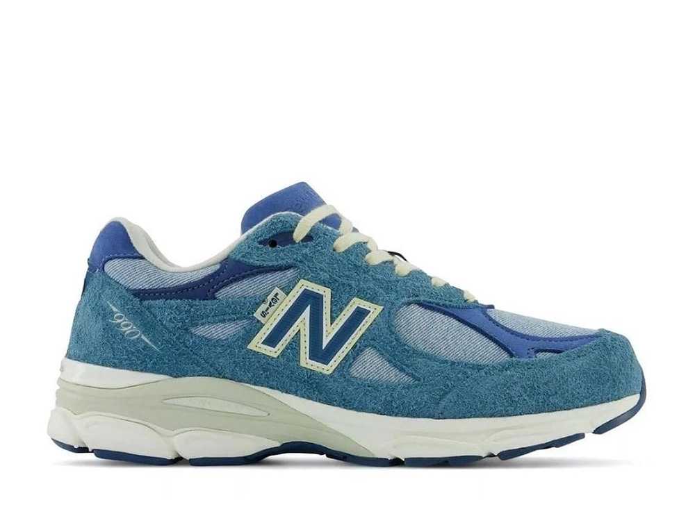 6/15【1000円割り引き引き換え証】New Balance リーヴァイズジーンズ × ニュー平衡にする 990V3 青色 ニュー平衡にする M990LI3 メンズ スニーカー 駈けっくらシューズ 21SN-M990LI3