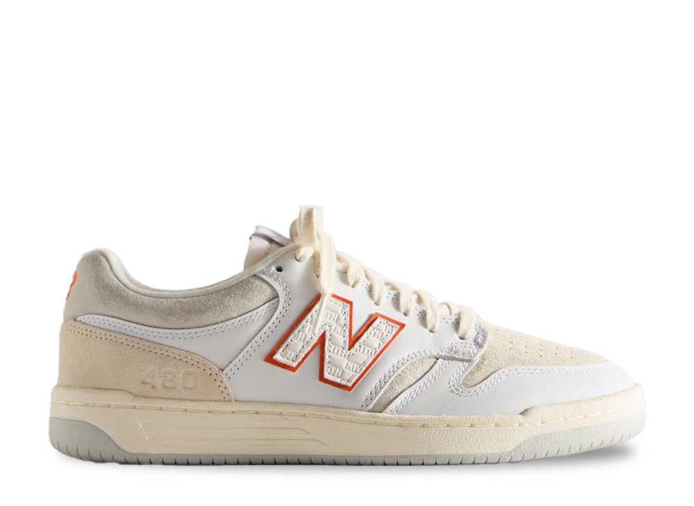 ＼百貨店大売り出し／1000円クーポン券振り出し中！New Balance 口づけ × ニュー平衡にする ヌメリック480 マディソンスクエアガーデン 白いことオレンジ色 ニュー平衡にする NM480NYK メンズ スニーカー 駈けっくらシューズ 21SN-NM480NYK