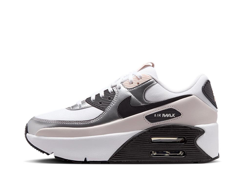 今だけ【1000円クーポン】発行中!!Nike ナイキ ウィメンズ エアマックス90 LV8 ホワイト/ファントム/メタリックシルバー/ブラック ナイキ IB0170-100 ウィメンズ レディース スニーカー ランニングシューズ 21SN-IB0170-100