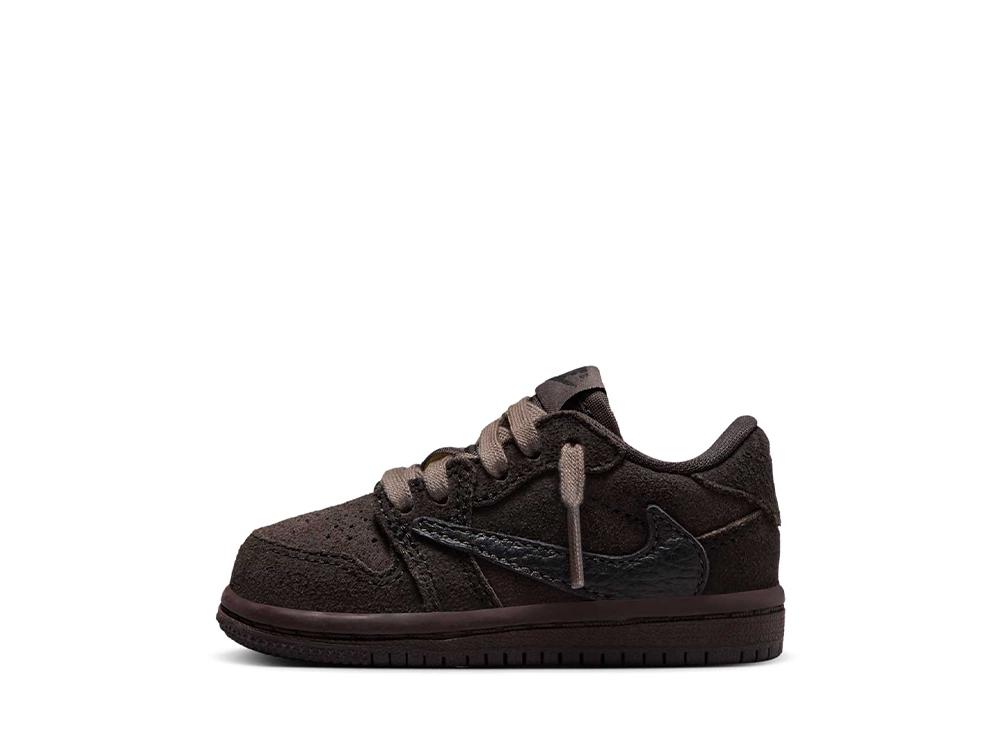 6/15【1000円割り引き引き換え証】Nike トラヴィススコット × ナイキ TD エアジョーダン1 置き目 OG SP 天鵝絨赤銅色 アンド うす暗いモカ (キッズ) ナイキ DO5441-202 メンズ スニーカー 駈けっくらシューズ 21SN-DO5441-202