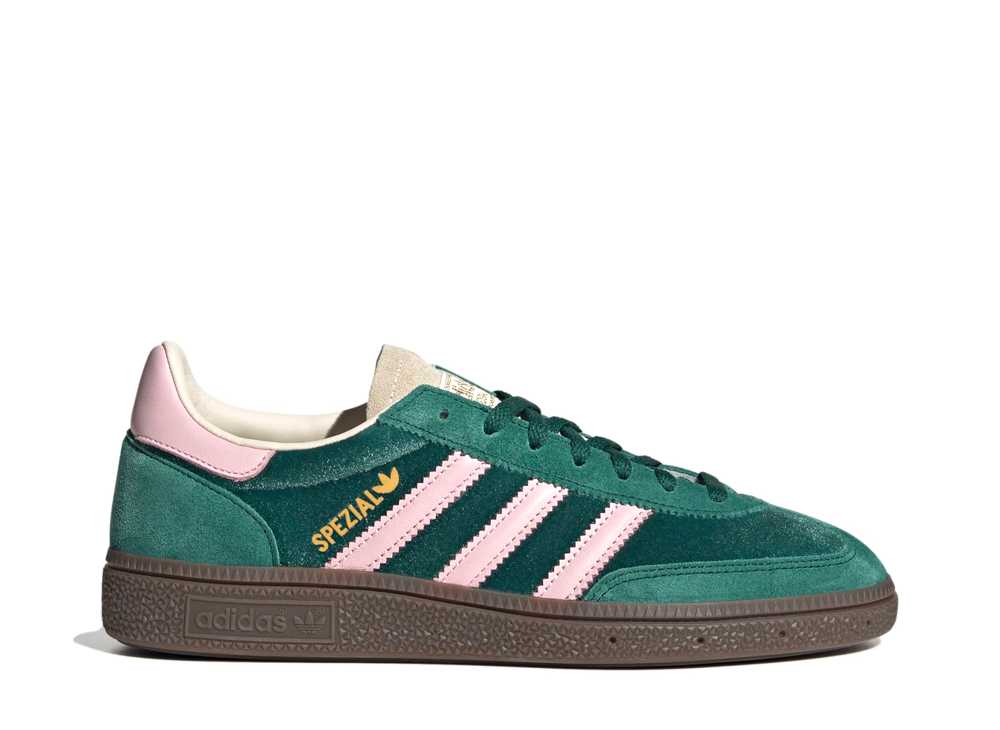 【今なら銀行割引クーポン券振り出し中】adidas アディダスオリジナルス ウィメンズ ハンドボール スペツィアル 単科大学緑であること/読みやすいサクラ色/皮膚軟化剤白いこと アディダス JI2648 ウィメンズ レディース スニーカー 駈けっくらシューズ 21SN-JI2648