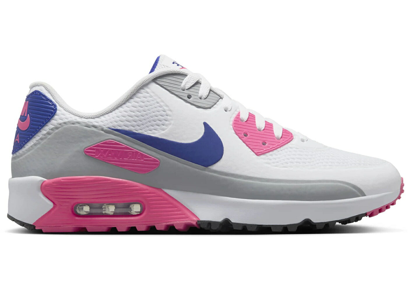 ＼百貨店大売り出し／1000円引き換え証書き著す中！Nike Nike Air Max 90 Golf White Laser Pink Concord ナイキ HV9305-101 メンズ スニーカー 駈けっくらシューズ 19SX-20250316222907-016