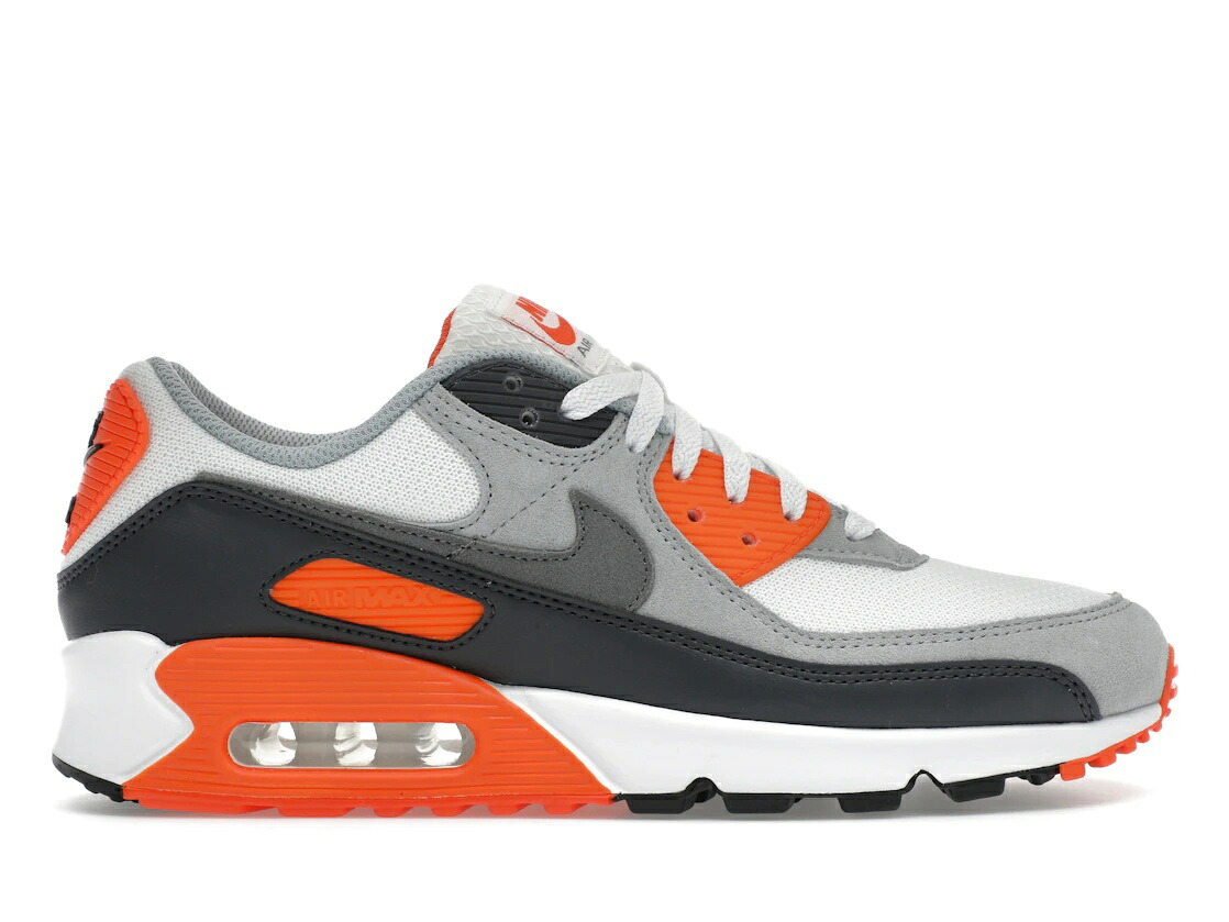 数量限定【1000円クーポン】Nike Nike Air Max 90 Summit White Safety Orange Dark Smoke Grey Smoke Grey ナイキ DM0029-108 メンズ スニーカー ランニングシューズ 19SX-20250316222907-033