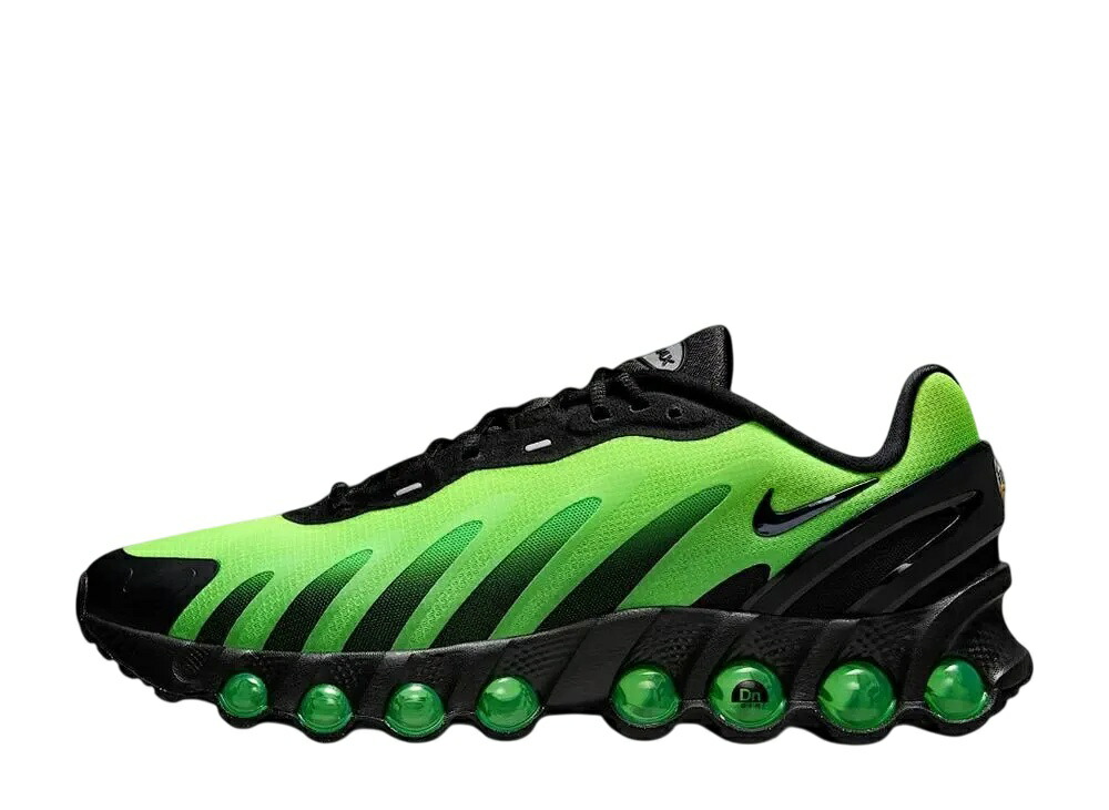 6/15【1000円割り引き引き換え証】Nike ナイキ 大気圏マックスDN8 黒いこと/緑であることストライク/雄捩子/黒いこと ナイキ HQ4681-010 メンズ スニーカー 駈けっくらシューズ 21SN-HQ4681-010