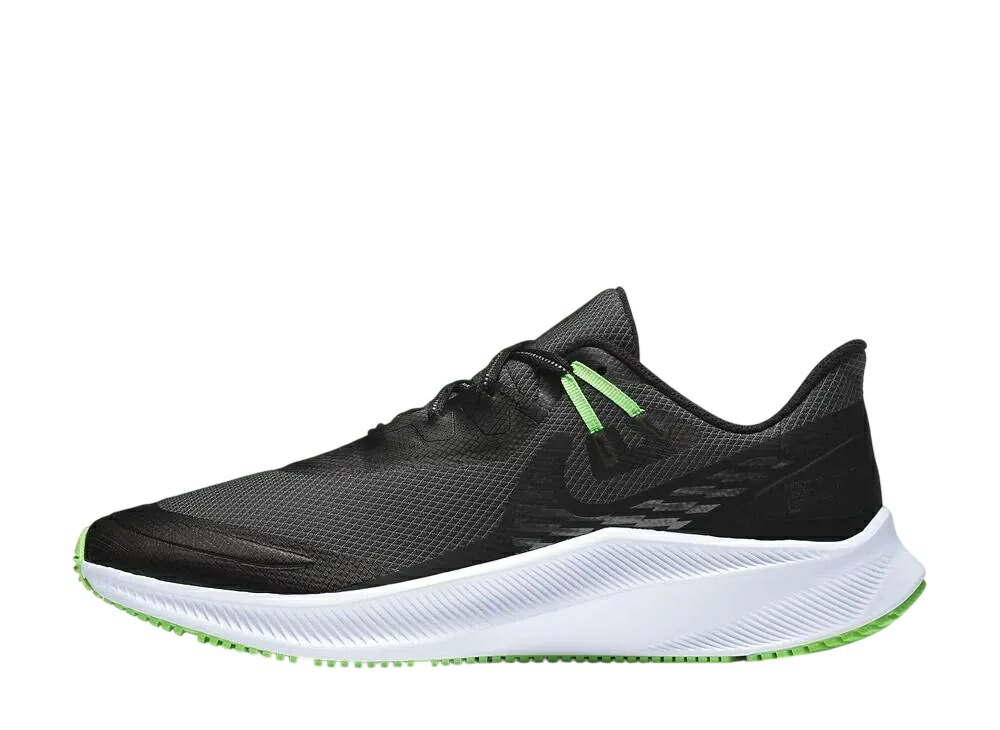 【今なら割引クーポン発行中】発行中!!Nike ナイキ クエスト3 シールド ブラック/オブシディアンミスト/ポイズングリーン/ブラック ナイキ CQ8894-010 メンズ スニーカー ランニングシューズ 21SN-CQ8894-010