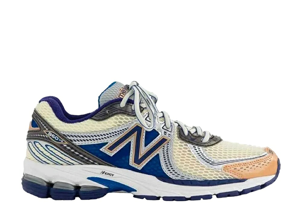 【今なら銀行割引クーポン券振りだし中】New Balance エメレオンドレ × ニュー平衡にする 860V2 青色 ニュー平衡にする NB-ALD-BLUE メンズ スニーカー 駈けっくらシューズ 21SN-NB-ALD-BLUE