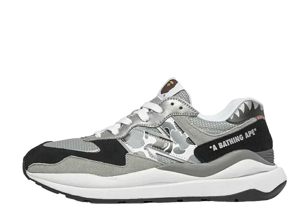 数量限定【1000円クーポン】New Balance アベイシングエイプ × ニューバランス 57/40 グレー ニューバランス M5740BAP メンズ スニーカー ランニングシューズ 21SN-M5740BAP