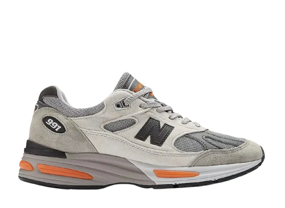 ＼百貨店大売り出し／1000円クーポン券ふり出し中！New Balance ニュー平衡にする 991V2 伽藍鳥/アビーストーン/パーシモンオレンジ ニュー平衡にする U991BS2 メンズ スニーカー 駈けっくらシューズ 21SN-U991BS2