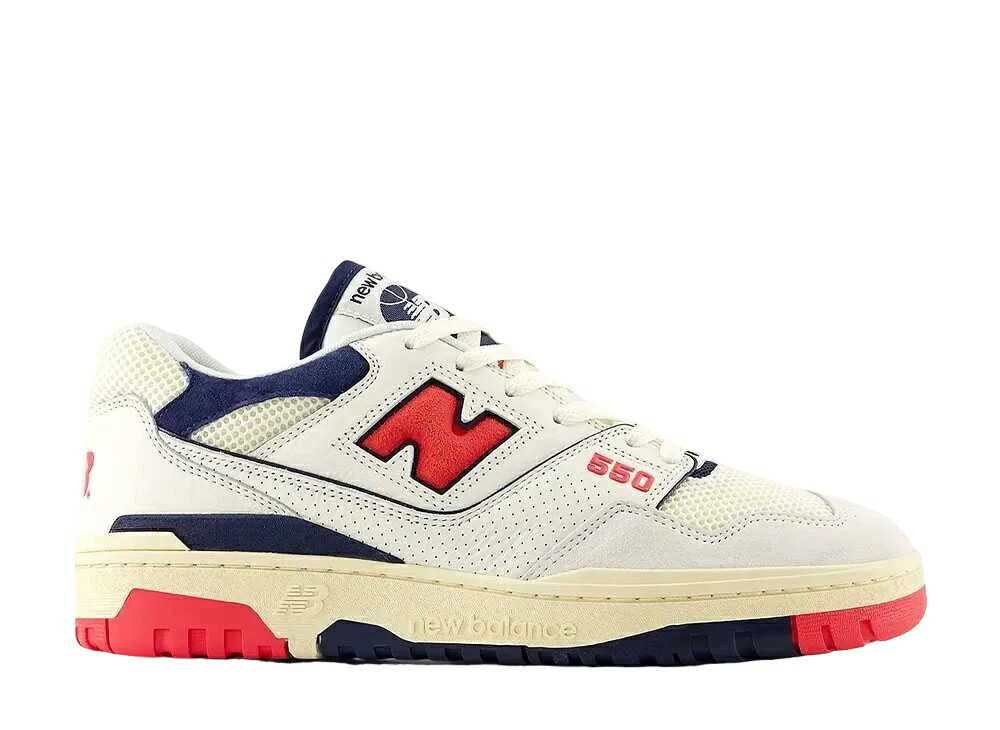 ＼百貨店大売り出し／1000円クーポン券振り出し中！New Balance ニュー平衡にする 550 シーソルト/ブラストレッド ニュー平衡にする BB550CPB メンズ スニーカー 駈けっくらシューズ 21SN-BB550CPB