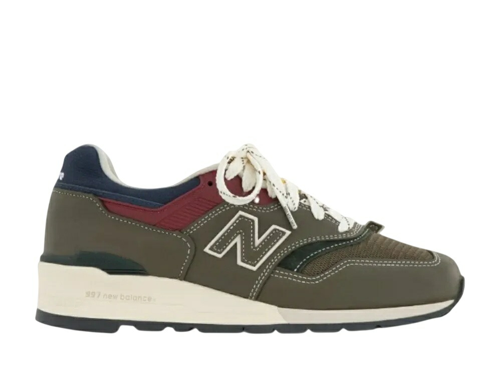 ＼百貨店大売り出し／1000円クーポン券振り出し中！New Balance エメレオンドレ × ニュー平衡にする 997 うす暗いモス/アンゴラ ニュー平衡にする U997AIM メンズ スニーカー 駈けっくらシューズ 21SN-U997AIM