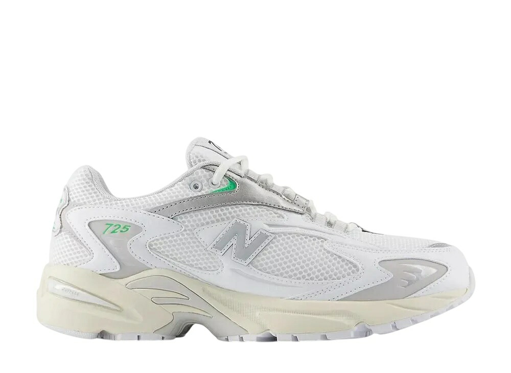 ＼百貨店大売り出し／1000円クーポン券振り出し中！New Balance ニュー平衡にする 725V1 白いこと/緑であることアップル/シルバーメタリック ニュー平衡にする ML725CF メンズ スニーカー 駈けっくらシューズ 21SN-ML725CF