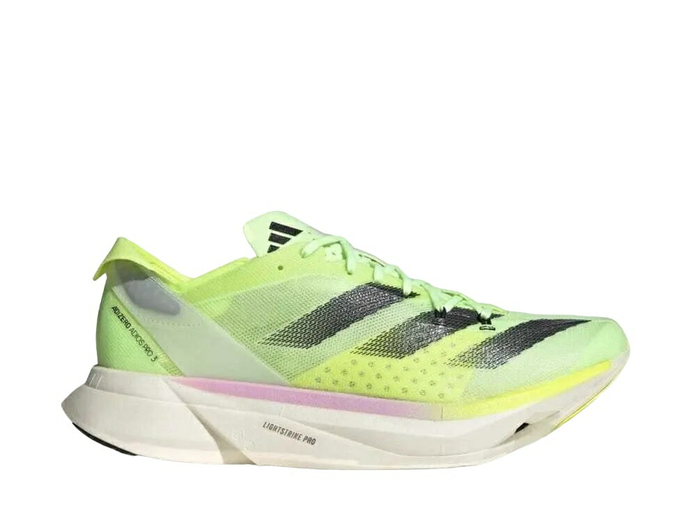 ＼百貨店大売り出し／1000円引き換え証ふり出し中！adidas アディダス アディゼロ アディオス 労働者階級 3 M 緑であることぴかぴか光る/オーロラメタリック/ルシッドレモン アディダス IG6445 メンズ スニーカー 駈けっくらシューズ 21SN-IG6445
