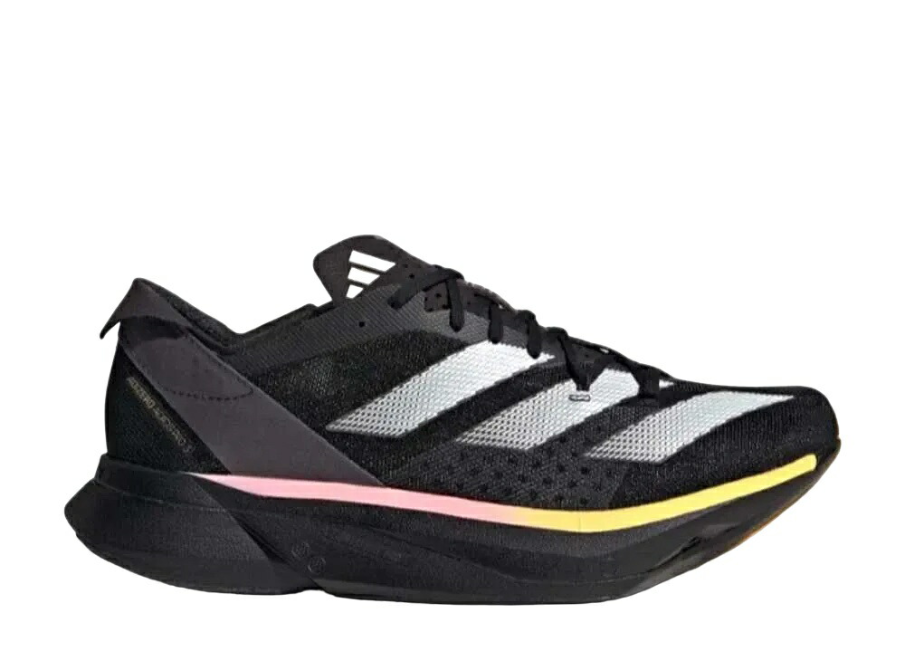 6/15【1000円割り引き引き換え証】adidas アディダス アディゼロ アディオス 労働者階級 3 M 中核グループ黒いこと/皆無メタリック/ぴかぴか光る アディダス IG6439 メンズ スニーカー 駈けっくらシューズ 21SN-IG6439