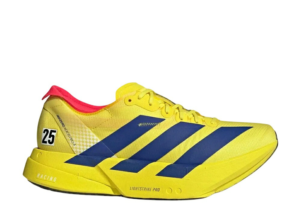 【今なら割引クーポン発行中】発行中!!adidas アディダス アディゼロ アディオス プロ4 ピュアサルファー/ルシッドブルー/ルシッドレッド アディダス JR6373 メンズ スニーカー ランニングシューズ 21SN-JR6373