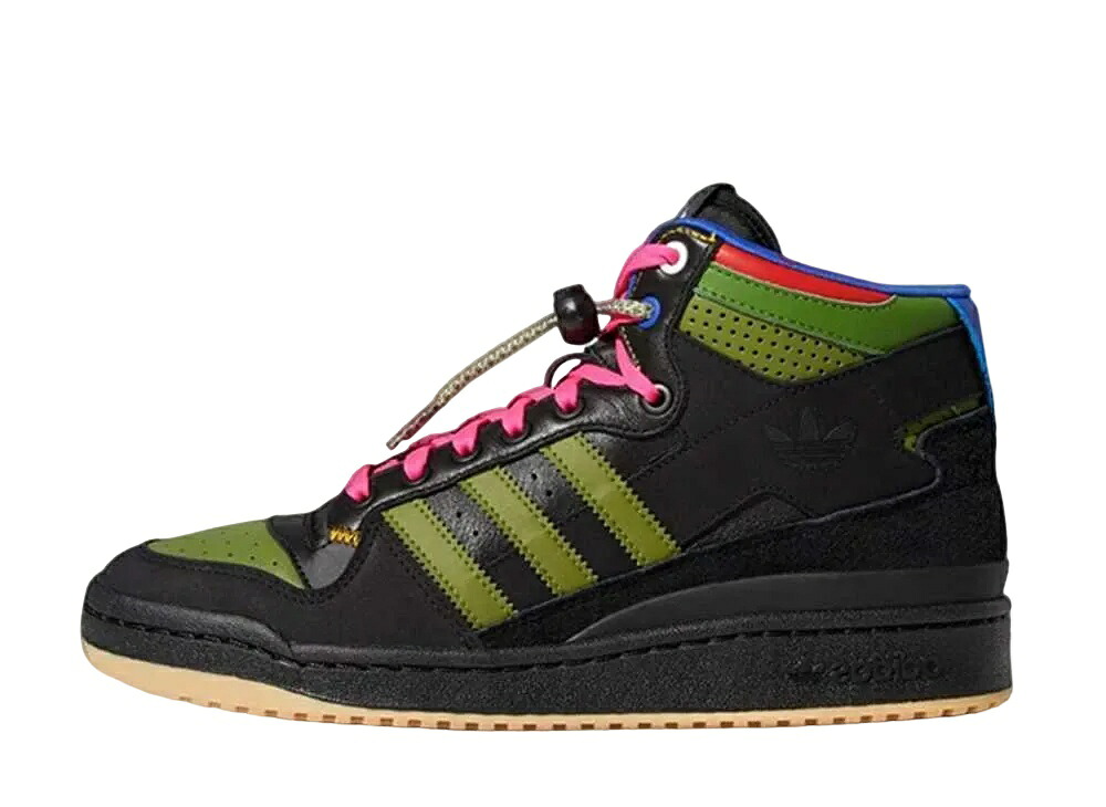 【今なら割引クーポン発行中】adidas アディダス フォーラム ミッド RT ヘブル ブラントリー コアブラック/テックオリーブ/フットウェアホワイト アディダス GZ4396 メンズ スニーカー ランニングシューズ 21SN-GZ4396