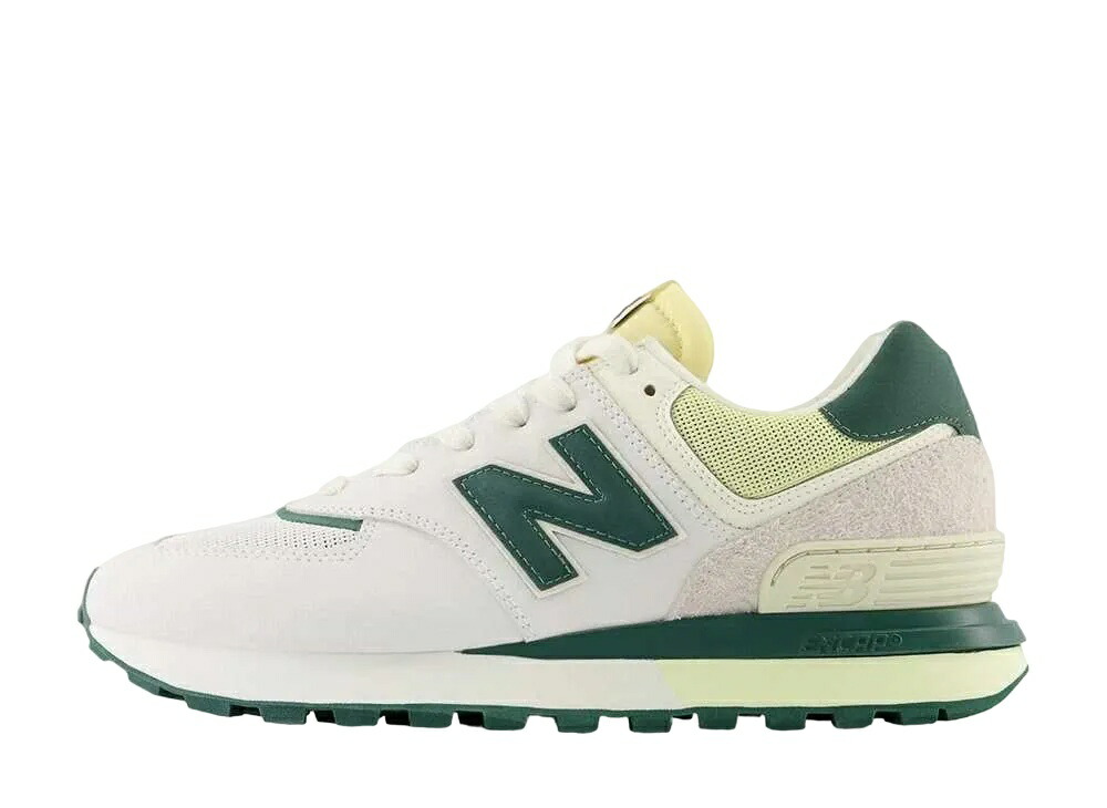 継続期間制限事項【1000円OFF】クーポン券！New Balance ニュー平衡にする 574 レガシー 白いこと/緑であること ニュー平衡にする U574LGQW メンズ スニーカー 駈けっくらシューズ 21SN-U574LGQW メンズ靴-靴