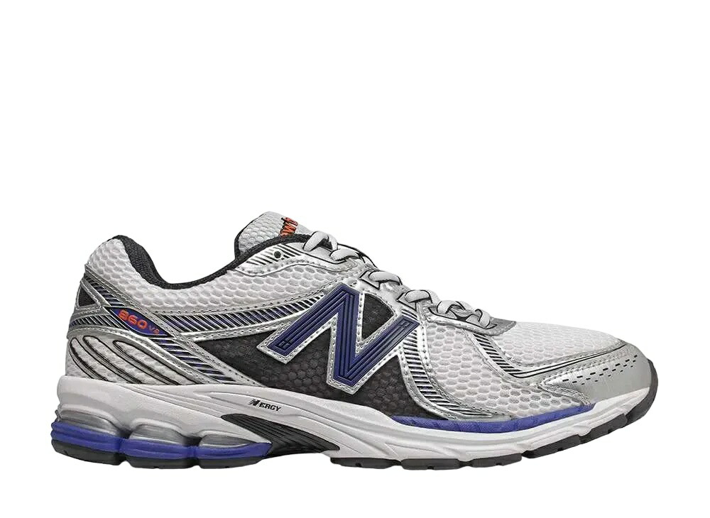 ＼百貨店大売り出し／1000円クーポン券振り出し中！New Balance ニュー平衡にする 860V2 白いこと/青み ニュー平衡にする ML860XB メンズ スニーカー 駈けっくらシューズ 21SN-ML860XB