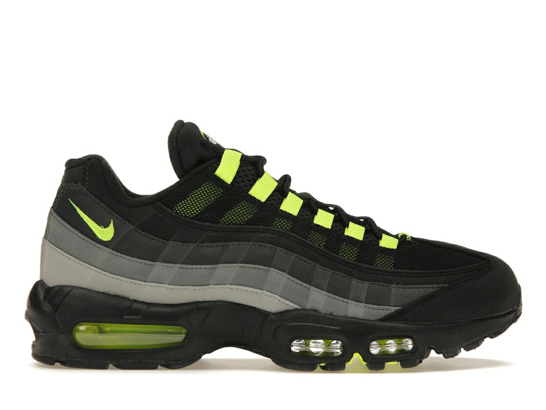 ＼百貨店大売り出し／1000円引き換え証書き著す中！Nike ナイキ エア湖 マックス 95 黒いことネオン ナイキ FV4710-001 メンズ スニーカー 駈けっくらシューズ 19SX-20250611100037-053