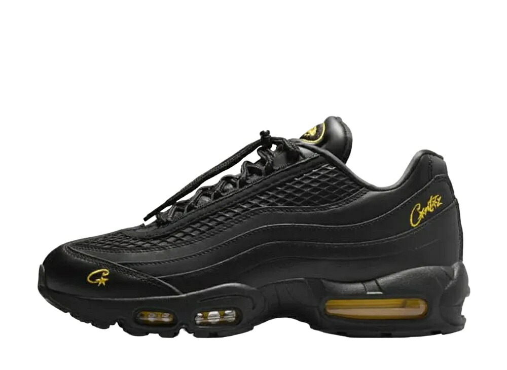 ＼百貨店大売り出し／1000円引き換え証ふり出し中！Nike コーテイズ × ナイキ 大気圏マックス95 黒いこと アンド 周遊旅行黄色 ナイキ FB2709-003 メンズ スニーカー 駈けっくらシューズ 21SN-FB2709-003