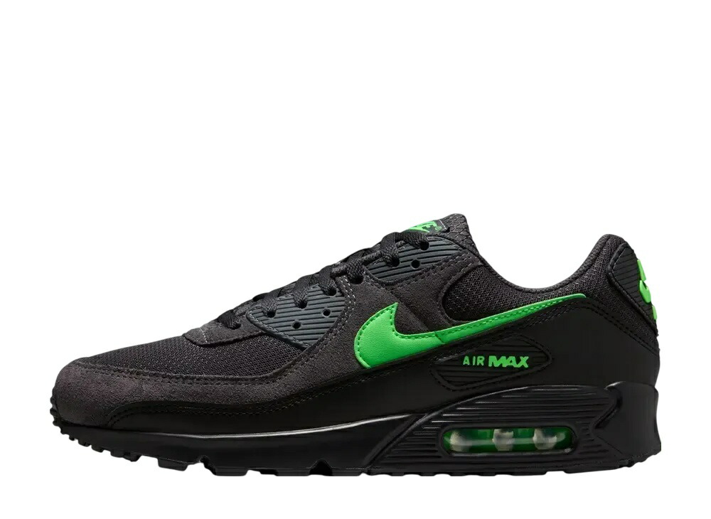 ＼百貨店大売り出し／1000円引き換え証書き著す中！Nike ナイキ エア湖マックス90 アンスラサイト/黒いこと/緑であることストライク ナイキ DM0029-015 メンズ スニーカー 駈けっくらシューズ 21SN-DM0029-015