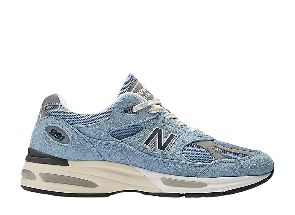 ＼百貨店大売り出し／1000円クーポン券ふり出し中！New Balance ニュー平衡にする 991V2 お手伝いさん はたご屋 UK グラウンデッドパステルズ セレスティアルブルー/フェーデッドデニム/ムーンミスト ニュー平衡にする U991BV2 メンズ スニーカー 駈けっくらシューズ 21SN-U991BV2