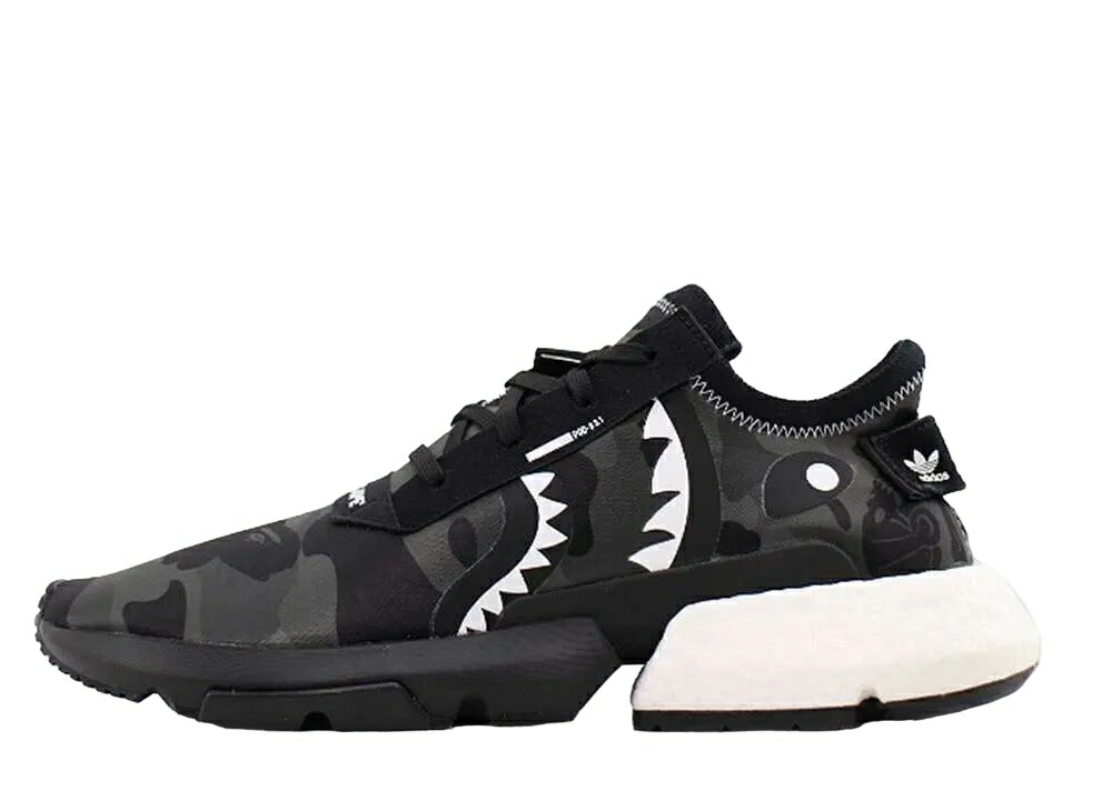 ＼百貨店大売り出し／1000円クーポン券振り出し中！adidas アディダス × アベイシングエイプ × ネイバーフッド POD-S 3.1 黒いこと アディダス EE9431 メンズ スニーカー 駈けっくらシューズ 21SN-EE9431