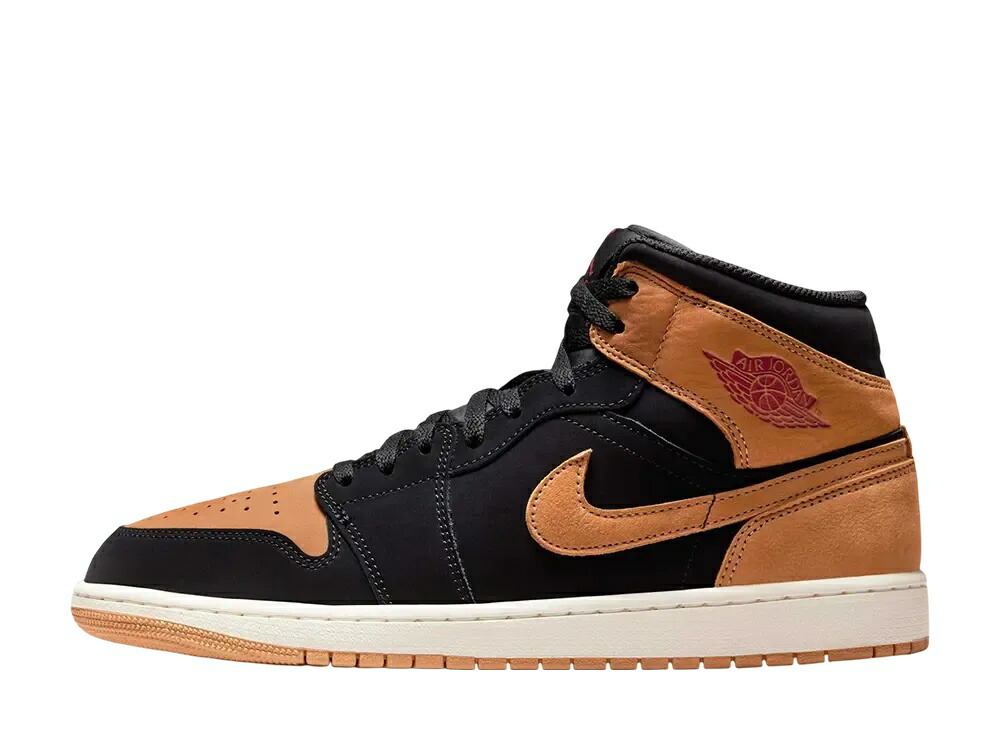 【今なら割り引き引き換え証ふり出し中】Nike ナイキ エアジョーダン1 ミッド SE 黒いこと/バーシティレッド/セイル/流束 ナイキ HV4091-002 メンズ スニーカー 駈けっくらシューズ 21SN-HV4091-002