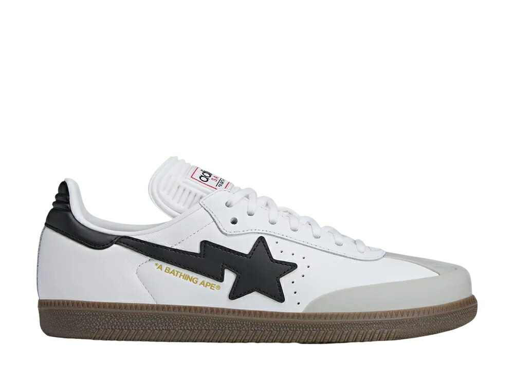 今だけ【1000円クーポン】発行中!!adidas アベイシングエイプ × アディダスオリジナルス サンバ クラウドホワイト/コアブラック/ガム アディダス JR9245 メンズ スニーカー ランニングシューズ 21SN-JR9245
