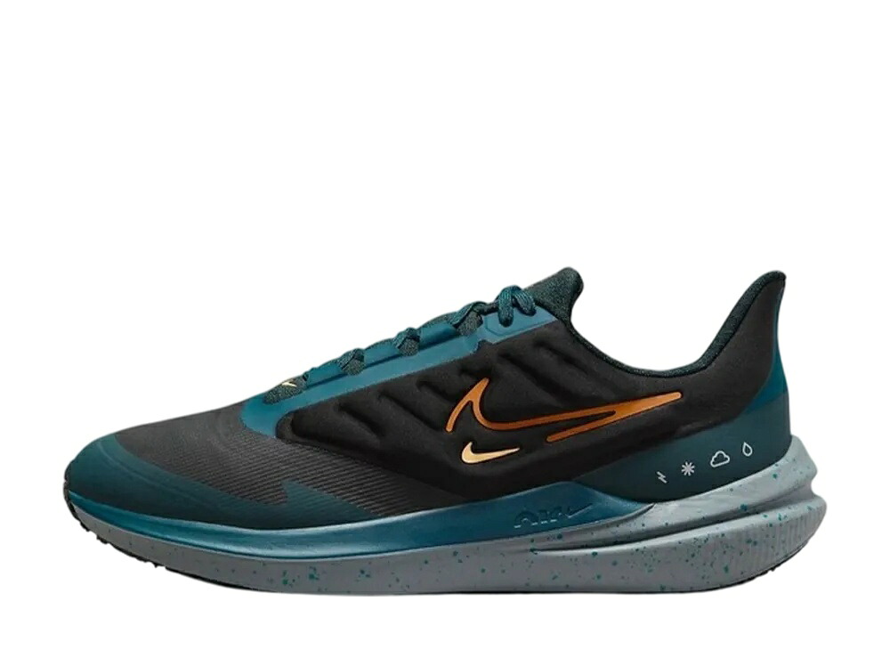 ＼百貨店大売り出し／1000円引き換え証書き著す中！Nike ナイキ エアウィンフロー9 遮蔽物 ブラックディープジャングル ナイキ DM1106-002 メンズ スニーカー 駈けっくらシューズ 21SN-DM1106-002