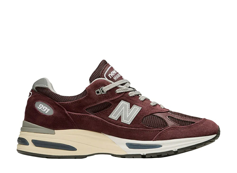 【今なら割り引き引き換え証ふり出し中】New Balance ニュー平衡にする 991V2 お手伝いさん はたご屋 UK カトーバグレープ ニュー平衡にする U991金2 メンズ スニーカー 駈けっくらシューズ 21SN-U991金2