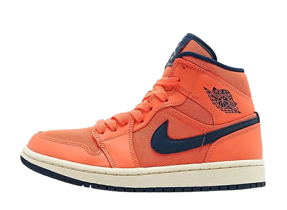 ＼百貨店大売り出し／1000円引き換え証ふり出し中！Nike ナイキ ウィメンズ エアジョーダン1 ミッド 芝草 オレンジ色 青色 ボイド ナイキ CD7240-804 ウィメンズ レディース スニーカー 駈けっくらシューズ 21SN-CD7240-804