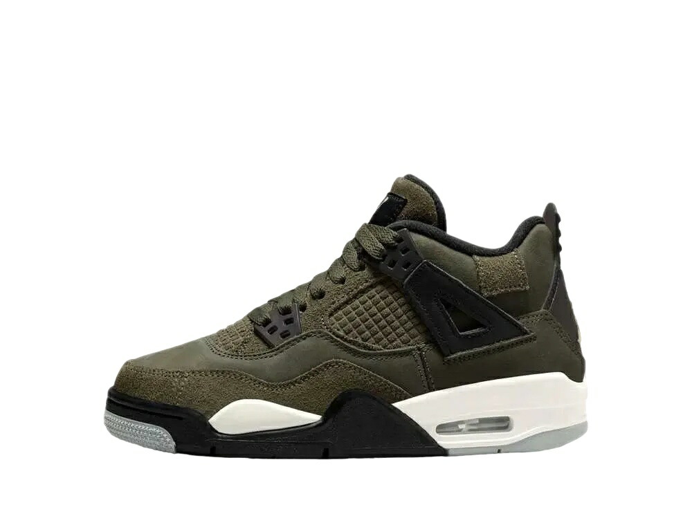 ＼百貨店大売り出し／1000円引き換え証ふり出し中！Nike ナイキ GS エアジョーダン4 レトロ SE 手工芸品 オリーブ ナイキ FB9928-200 成年者も履ける キッズモデル ウィメンズ レディース スニーカー 駈けっくらシューズ キッズスニーカー もの言う花シューズ 21SN-FB9928-200