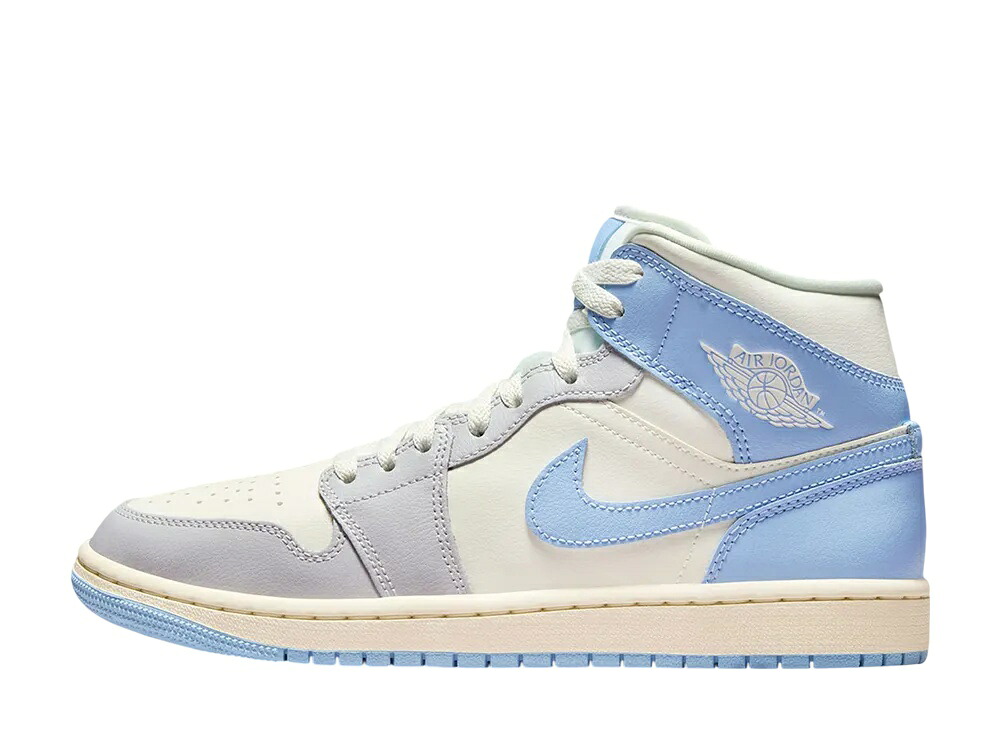 ＼百貨店大売り出し／1000円引き換え証ふり出し中！Nike ナイキ ウィメンズ エアジョーダン1 ミッド サイキックブルー/セイル ナイキ BQ6472-402 ウィメンズ レディース スニーカー 駈けっくらシューズ 21SN-BQ6472-402