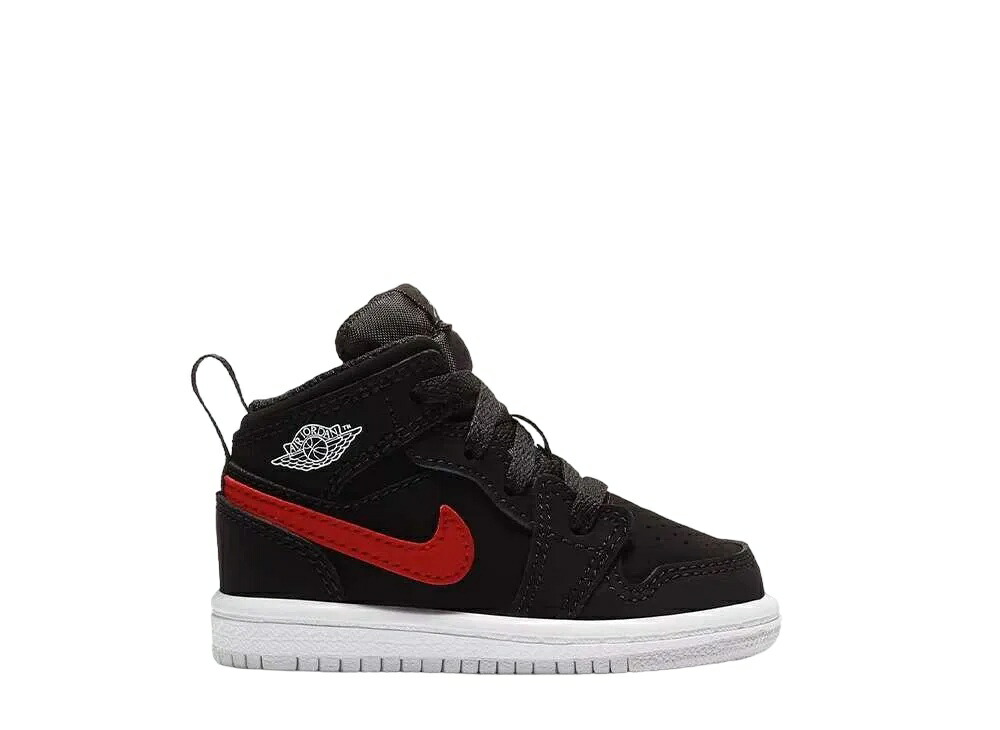 ＼百貨店大売り出し／1000円引き換え証書き著す中！Nike ナイキ TD ジョーダン1 ミッド 黒いこと/マルチカラースウッシュ (キッズ) ナイキ 640735-065 メンズ スニーカー 駈けっくらシューズ 21SN-640735-065