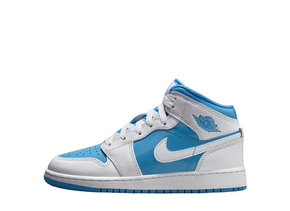 ＼百貨店大売り出し／1000円引き換え証ふり出し中！Nike ナイキ GS エアジョーダン1 Mid SE 白いこと/レジェンドブルー ナイキ FZ3933-114 成年者も履ける キッズモデル ウィメンズ レディース スニーカー 駈けっくらシューズ キッズスニーカー もの言う花シューズ 21SN-FZ3933-114