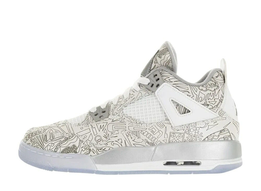 ＼百貨店大売り出し／1000円引き換え証ふり出し中！Nike ナイキ GS エアジョーダン4 レトロ レーザ (キッズ) ナイキ 705334-105 成年者も履ける キッズモデル ウィメンズ レディース スニーカー 駈けっくらシューズ キッズスニーカー もの言う花シューズ 21SN-705334-105