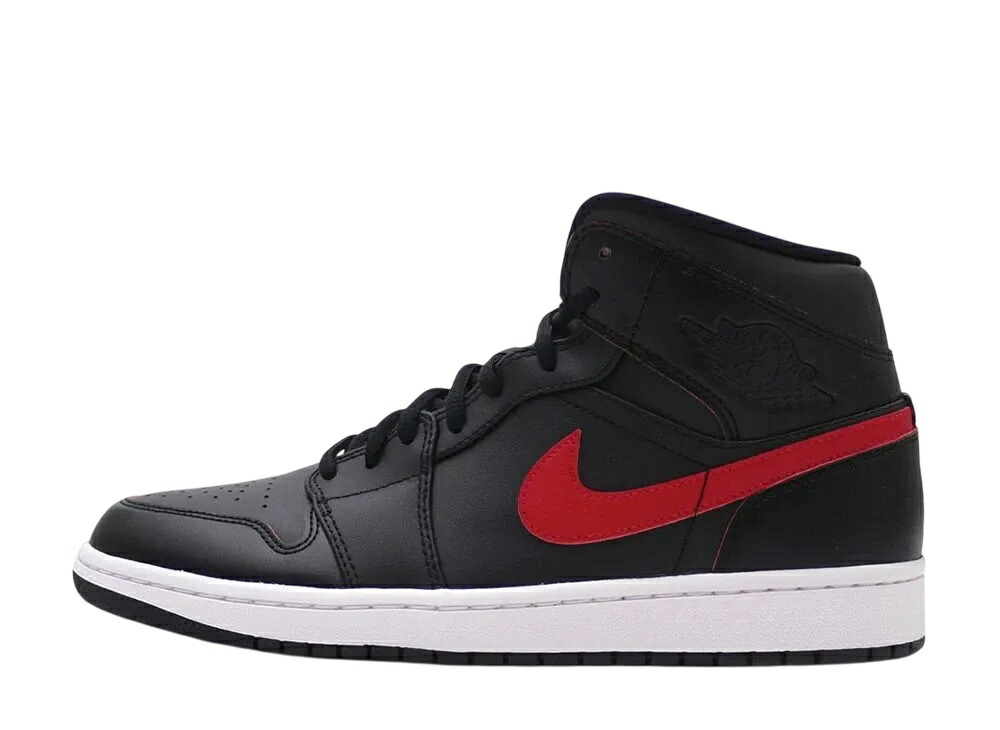 【今なら割引クーポン発行中】Nike ナイキ エアジョーダン1 レトロ ミッド ブラック/チームレッド ナイキ 554724-009 メンズ スニーカー ランニングシューズ 21SN-554724-009