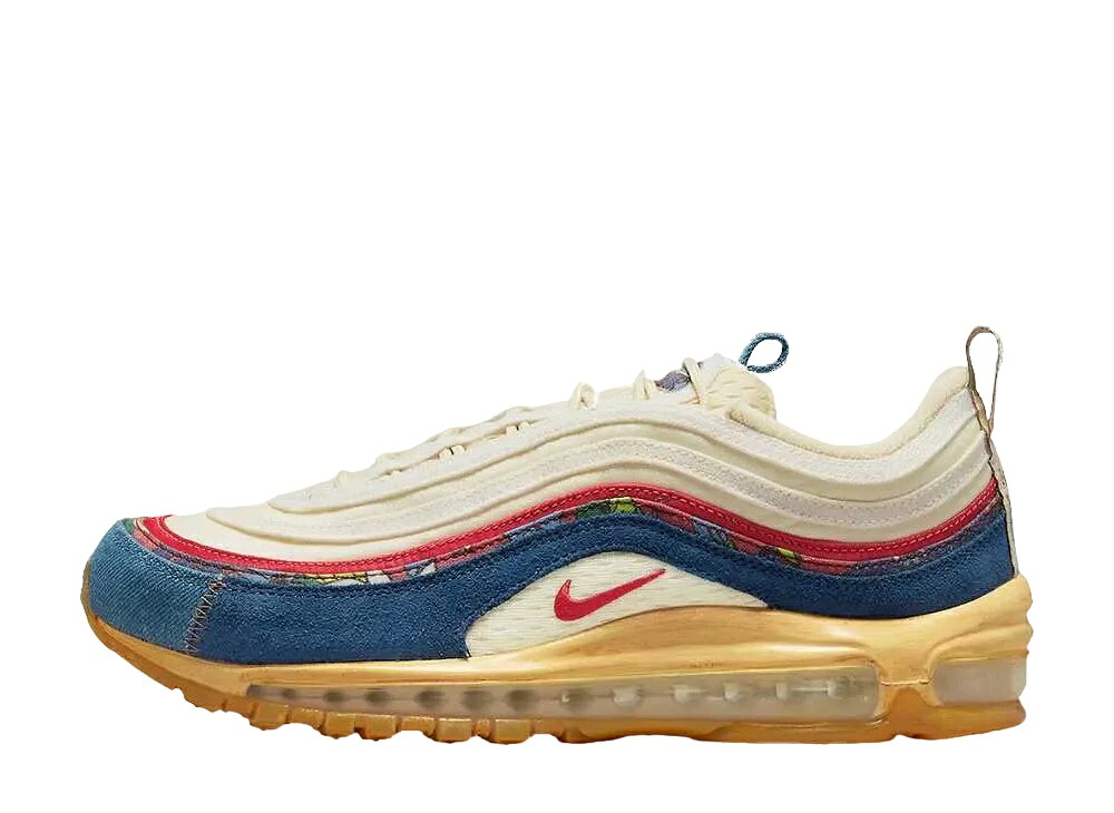 【今なら割り引き引き換え証ふり出し中】Nike ナイキ 大気圏マックス97 ココナツ 牛乳/貨物自動車 赤いこと フォッシル ナイキ DV1486-162 メンズ スニーカー 駈けっくらシューズ 21SN-DV1486-162